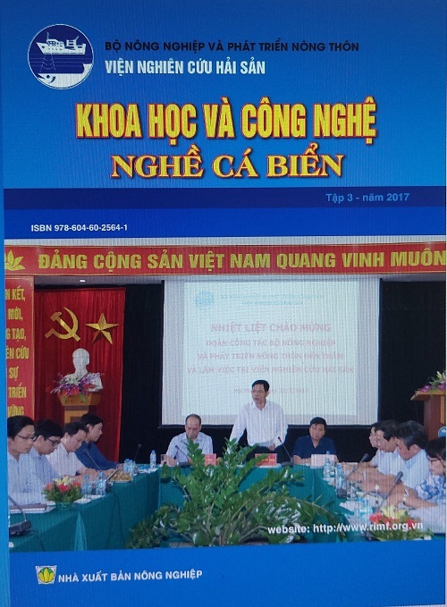 Ấn phẩm khoa học công nghệ nghề cá biển tập 3 năm 2017