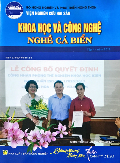 Ấn phẩm khoa học công nghệ nghề cá biển tập 4 năm 2019