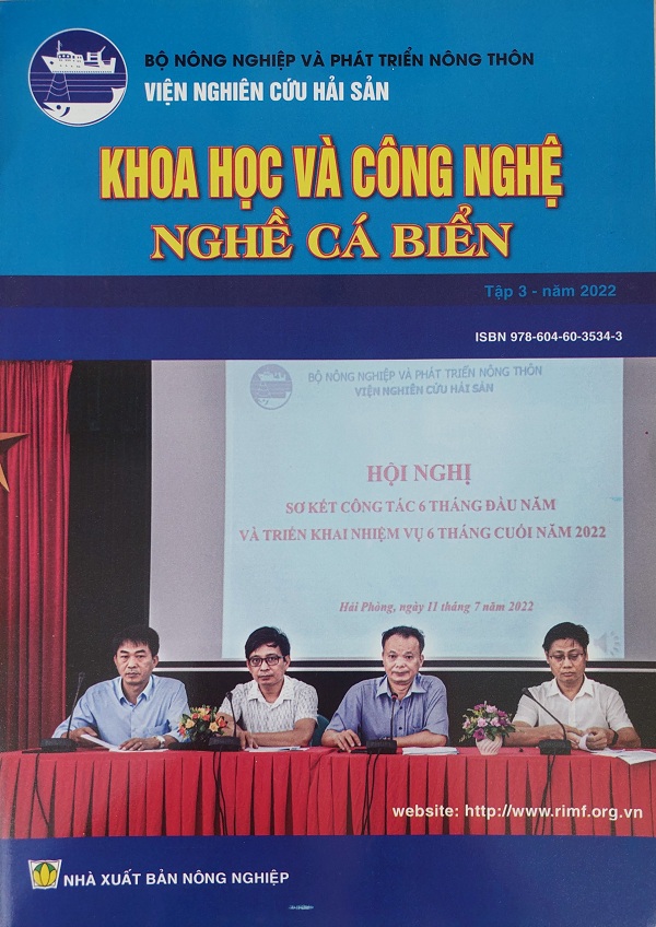 Ấn phẩm khoa học công nghệ nghề cá biển tập 3 năm 2022