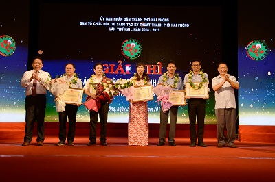 Viện nghiên cứu Hải sản xuất sắc đạt 2 giải thưởng tại Hội thi sáng tạo kỹ thuật thành phố Hải Phòng lần thứ 2