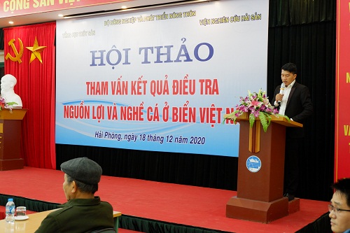 Hội thảo tham vấn về kết quả điều tra nguồn lợi và nghề cá biển