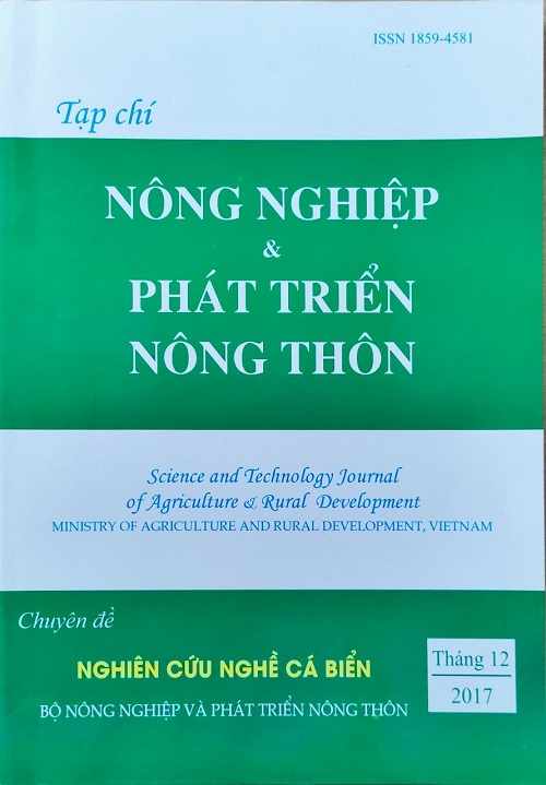 Tạp chí Nông nghiệp và Phát triển nông thôn số chuyên đề Nghiên cứu Nghề cá biển năm 2017