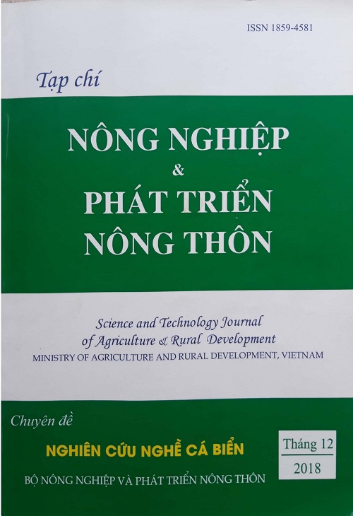 Tạp chí Nông nghiệp và Phát triển nông thôn số chuyên đề Nghiên cứu Nghề cá biển năm 2018