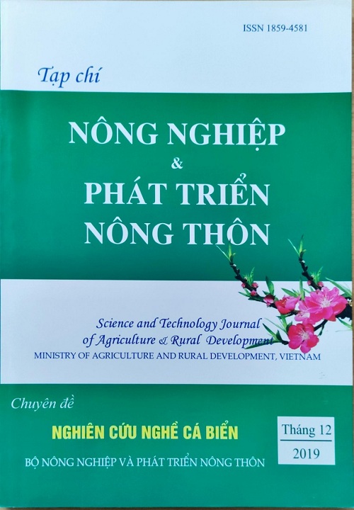 Tạp chí Nông nghiệp và Phát triển nông thôn số chuyên đề Nghiên cứu Nghề cá biển năm 2019